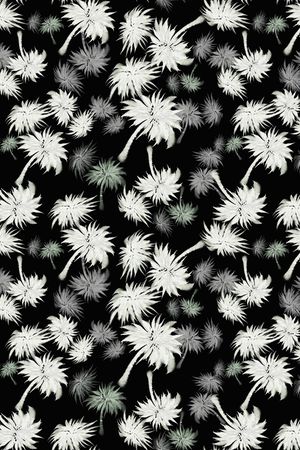 椰子树印花华亿平台图片