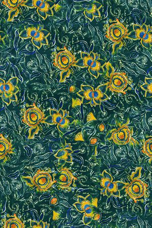 抽象花卉印花华亿平台图片