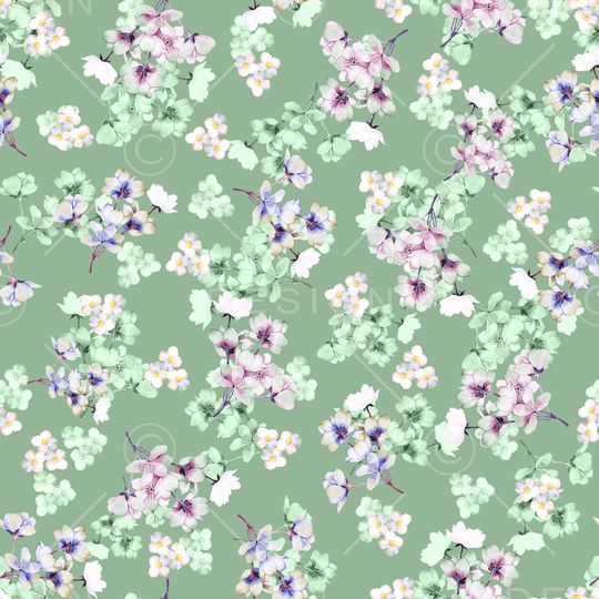 民族花卉印花华亿平台图片