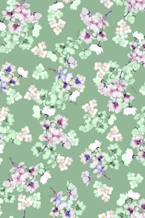 民族花卉印花华亿平台图片