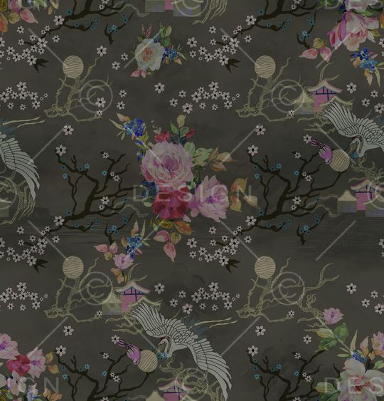 复古印花华亿平台图片