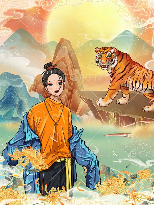 老虎印花华亿平台图片