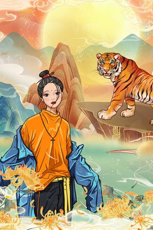 老虎印花华亿平台图片