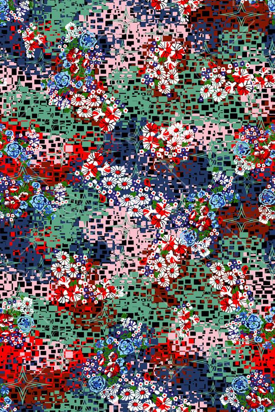 几何印花华亿平台图片