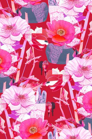 虞美人印花华亿平台图片