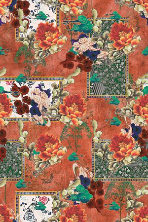 复古印花华亿平台图片