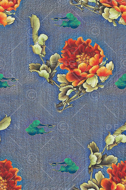 复古印花华亿平台图片