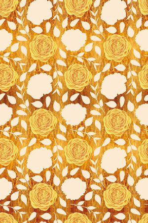 玫瑰花印花华亿平台图片