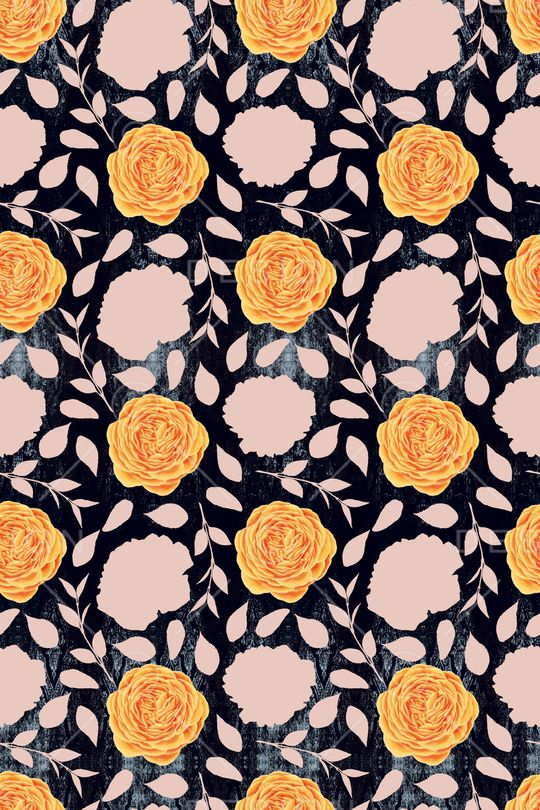 玫瑰花印花华亿平台图片