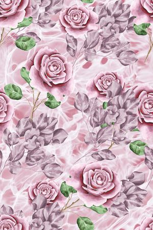 玫瑰花印花华亿平台图片