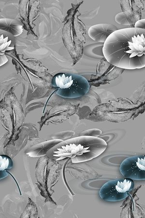 荷花印花华亿平台图片