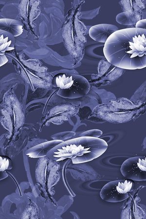 荷花印花华亿平台图片