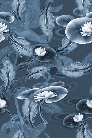 荷花印花华亿平台图片