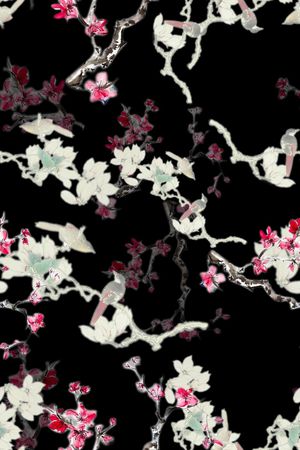 梅花印花华亿平台图片