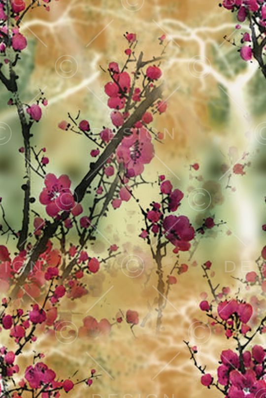 梅花印花华亿平台图片