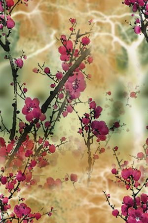 梅花印花华亿平台图片