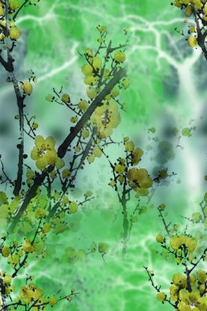 梅花印花华亿平台图片