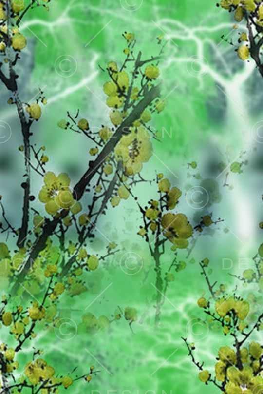 梅花印花华亿平台图片