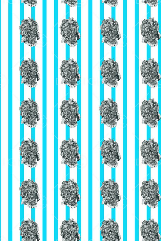 线条印花华亿平台图片