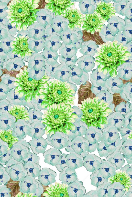 花卉印花华亿平台图片