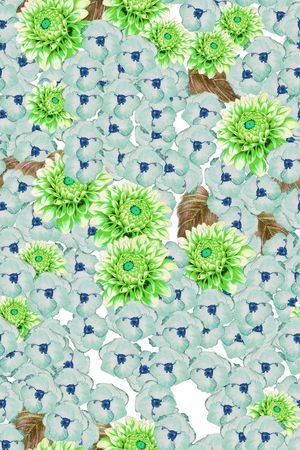 花卉印花华亿平台图片