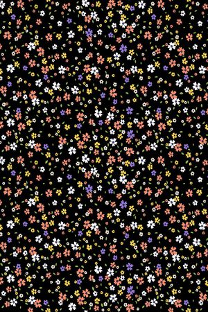 清爽底花卉印花华亿平台图片