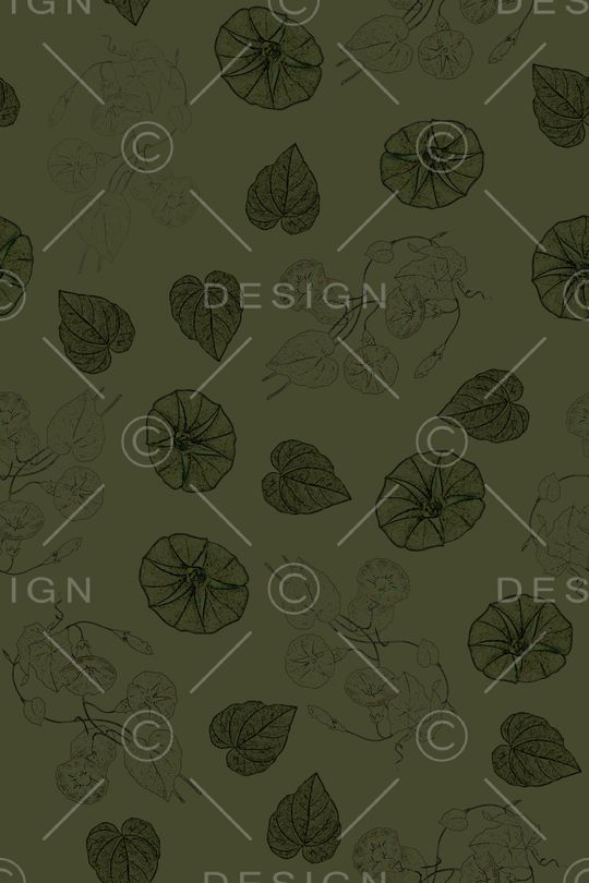 绿植树叶印花华亿平台图片