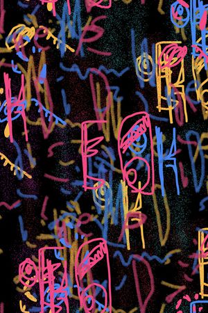 涂鸦印花华亿平台图片