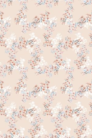 清爽底花卉印花华亿平台图片