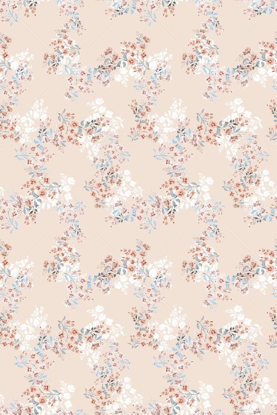 清爽底花卉印花华亿平台图片