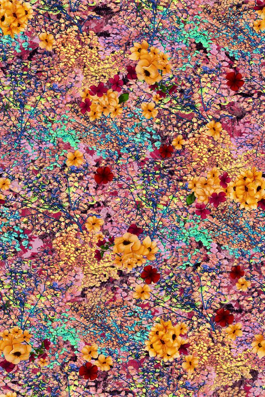 花卉印花华亿平台图片