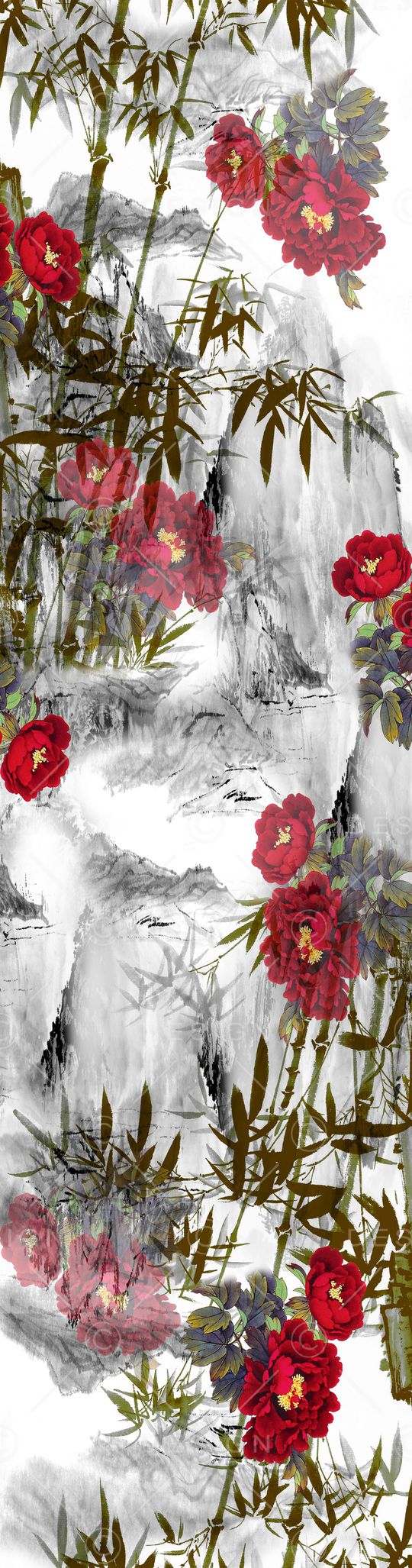 中长巾印花华亿平台图片