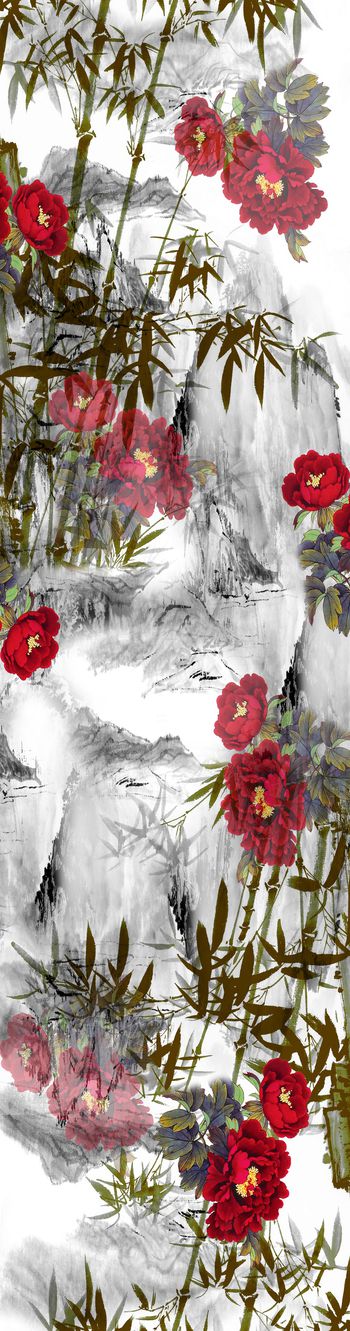 中长巾印花华亿平台图片