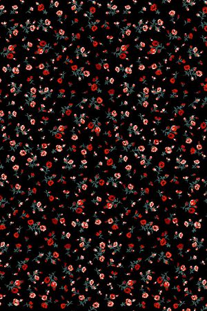 清爽底花卉印花华亿平台图片