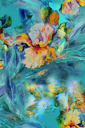 油画华亿平台印花华亿平台图片