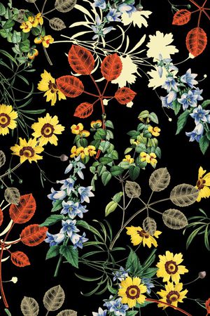 绿植树叶印花华亿平台图片