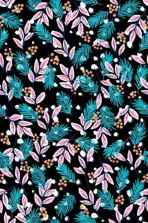 绿植树叶印花华亿平台图片