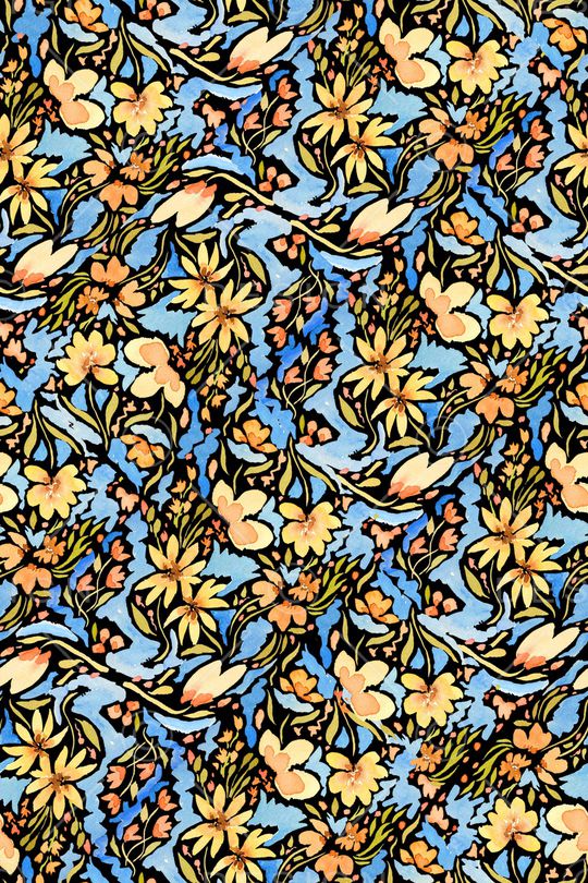 水彩印花华亿平台图片