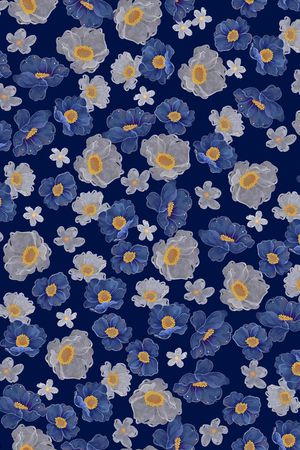 花卉印花华亿平台图片