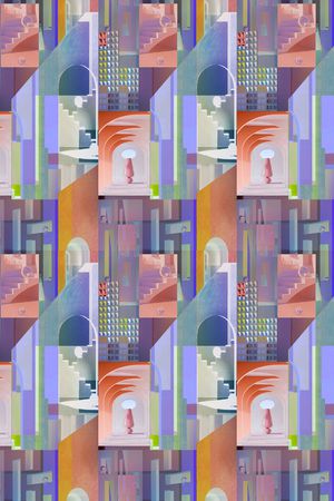 几何印花华亿平台图片