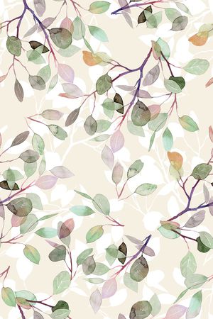 绿植树叶印花华亿平台图片