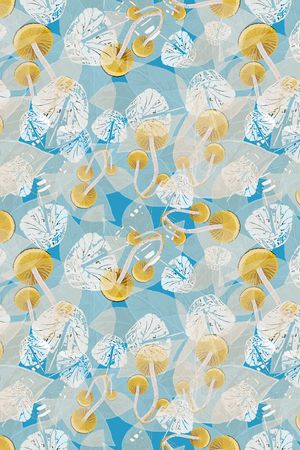 绿植树叶印花华亿平台图片