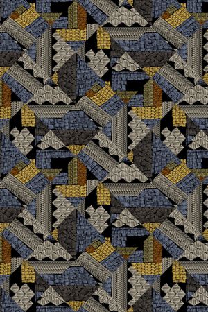 几何印花华亿平台图片