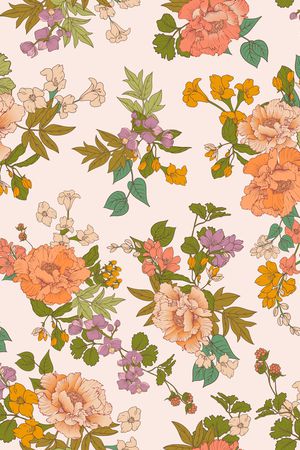 花卉印花华亿平台图片