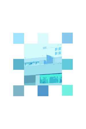 蓝色印花华亿平台图片