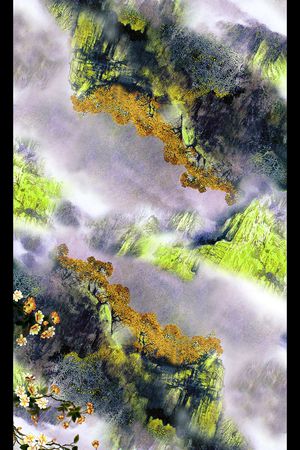 传统华亿平台印花华亿平台图片