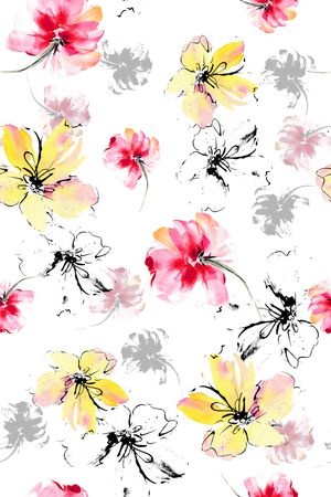 水彩印花华亿平台图片