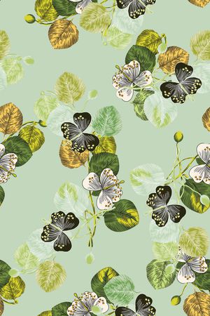 绿植树叶印花华亿平台图片