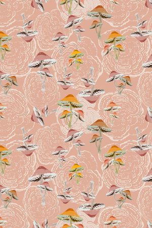 蘑菇印花华亿平台图片