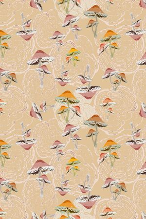 蘑菇印花华亿平台图片